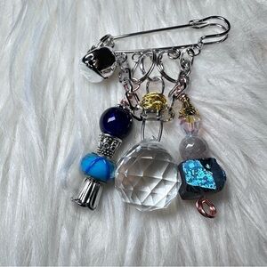 Brooch Pin Hand Crafted | Glass Beaded |  Artisan Multicolor Wire-Wrapped OOAK
